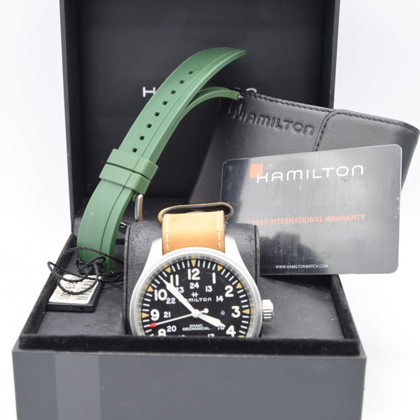 2022 Hamilton Khaki Field HUGE 50mm Mechanical watch (Discontinued limited Edition) Box and Card
