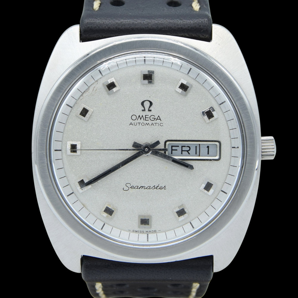 1970 Large Omega Seamaster Automatic Day/Date Model 166.064 with 'Glitter Dial' in Stainless Steel