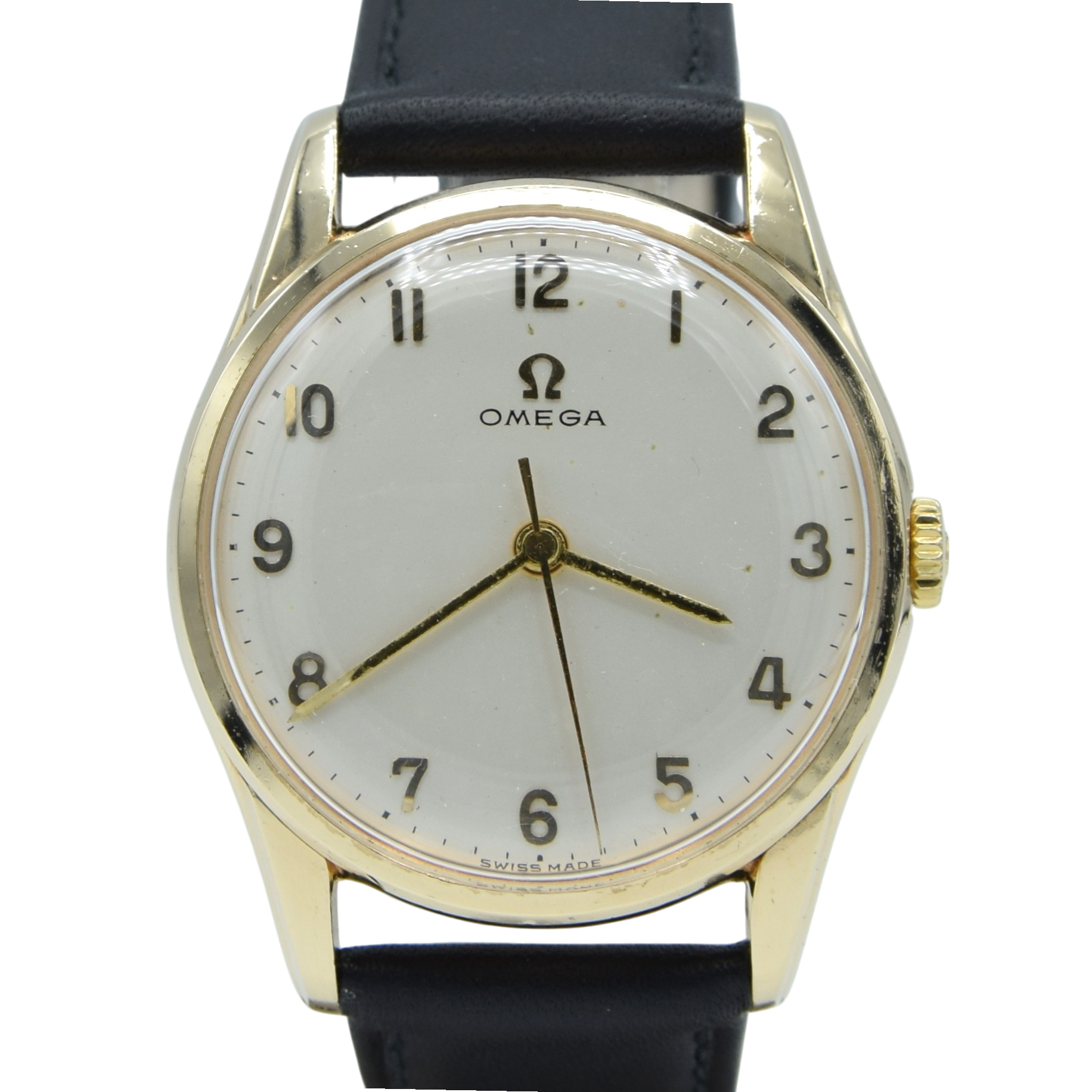 1964 / 1965 Omega full box & papers - Classic Dress Watch in Solid 9ct Gold Case Arabic numerals