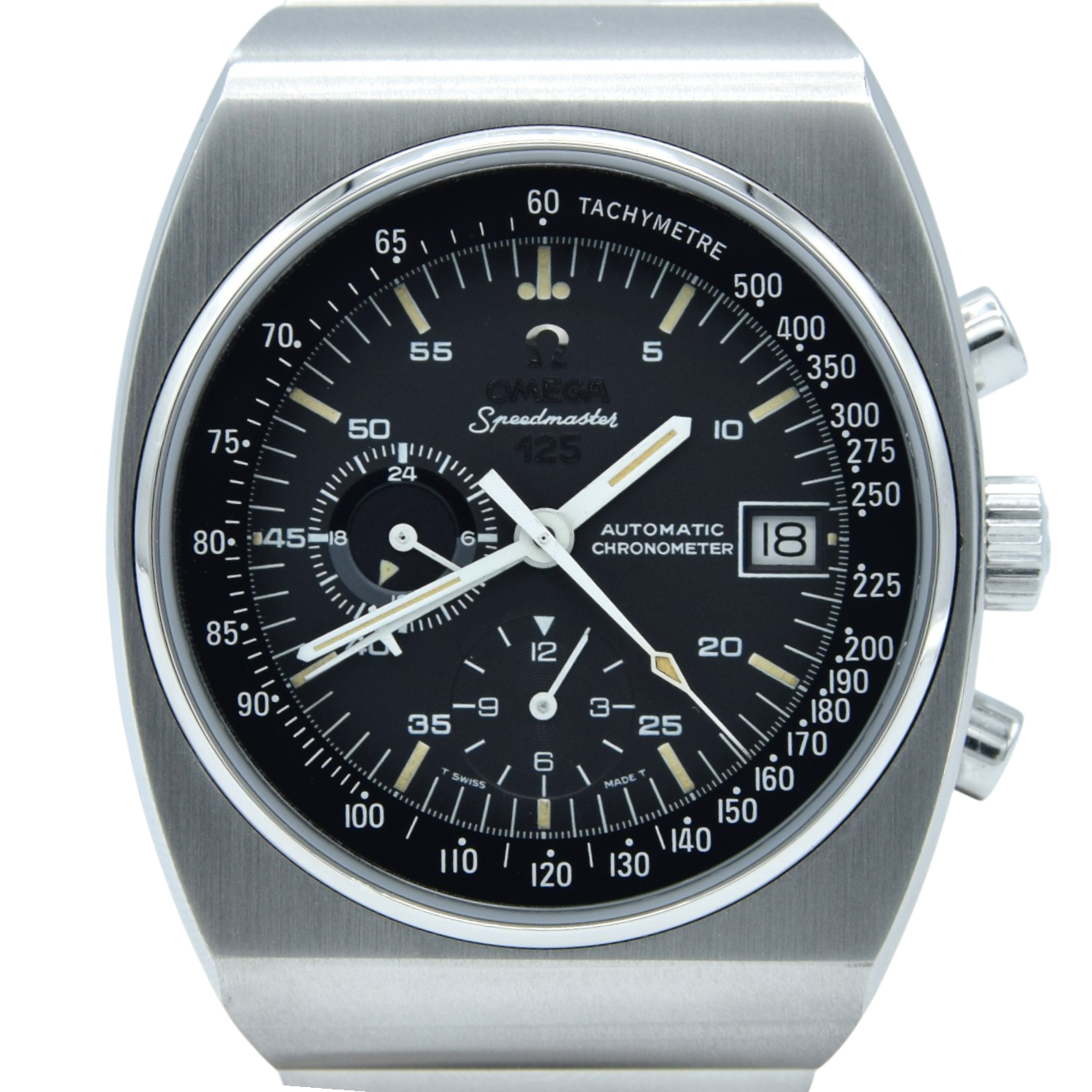 1979 Omega Speedmaster 125 Automatic Chronograph Chronometer Model 178.0002 Stainless Steel on Bracelet