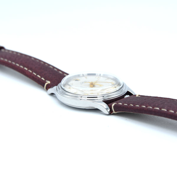 1990s Oris Date at 12 Automatic Wristwatch Model 7445 in 35mm Stainless Steel X2 tone dial