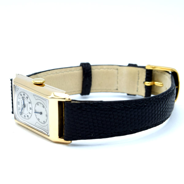 1933 Vertex of London Exquisite Doctors Duo Dial Wristwatch in solid 9ct Gold English Made Case