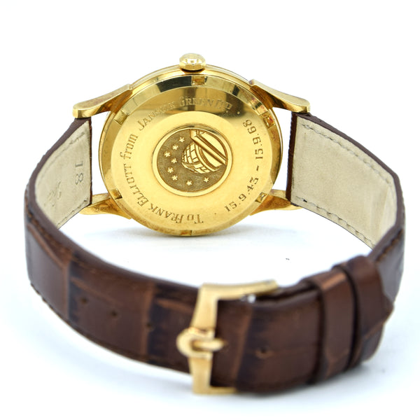 1966 Omega Constellation Date Automatic Chronometer Model 1685416 in English 18ct Gold Case with Box and Books