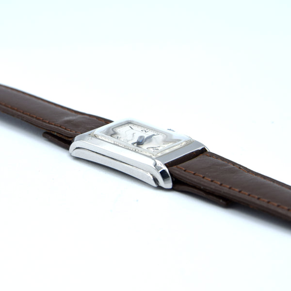 1935 Omega Deco style stepped case tank watch dust covered T17 caliber Fully restored