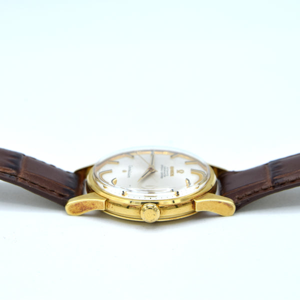 1966 Omega Constellation Date Automatic Chronometer Model 1685416 in English 18ct Gold Case with Box and Books