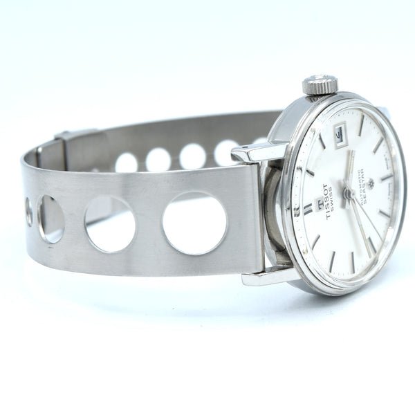 1974 Tissot seastar automatic watch with original steel racing bracelet papers and Box