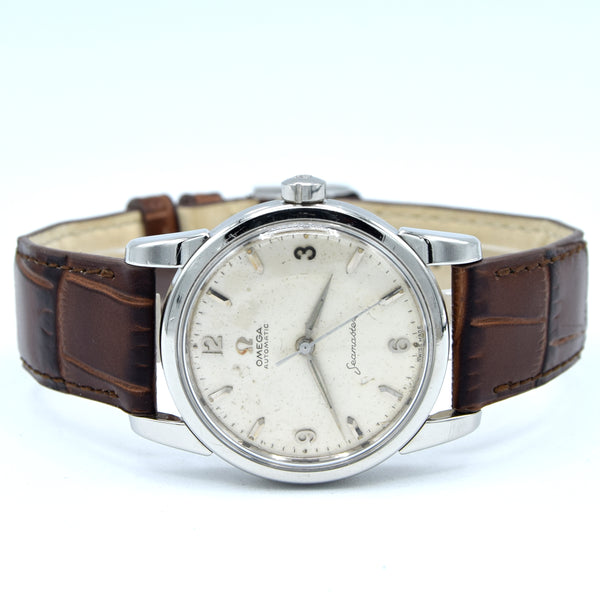 1958 Omega Seamaster Automatic Wristwatch Model 2846 / 2848 with Original Explorer numeral Dial Dial