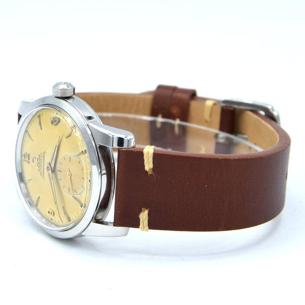 1954 Omega Seamaster Automatic Wristwatch Model 2846 / 2848 with Original Pumpkin patina Dial