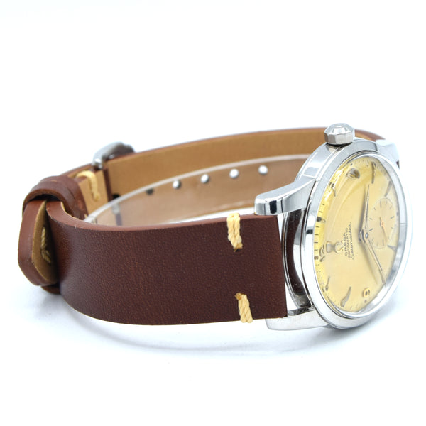 1954 Omega Seamaster Automatic Wristwatch Model 2846 / 2848 with Original Pumpkin patina Dial