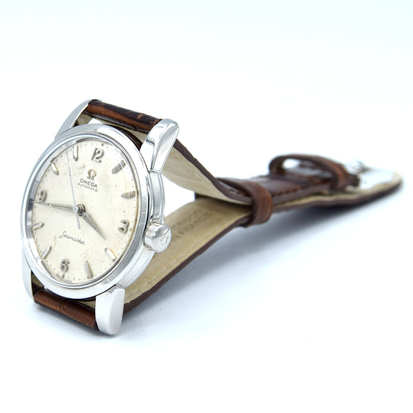 1958 Omega Seamaster Automatic Wristwatch Model 2846 / 2848 with Original Explorer numeral Dial Dial