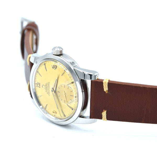 1954 Omega Seamaster Automatic Wristwatch Model 2846 / 2848 with Original Pumpkin patina Dial