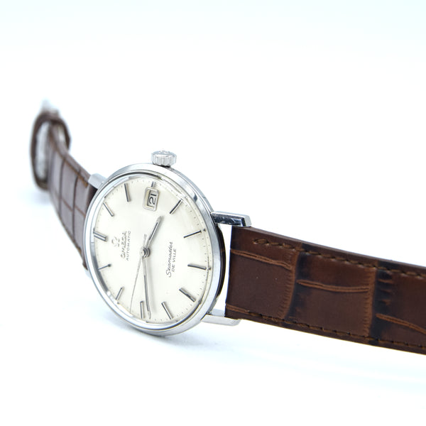 1966 Omega Seamaster Deville steel Automatic all original onyx Dial date Model 166.020 Mint condition