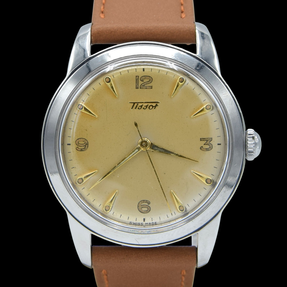 1955 Tissot  Manual Wind Wristwatch Model 6769 / 6770-8 with Original patina Dial in steel