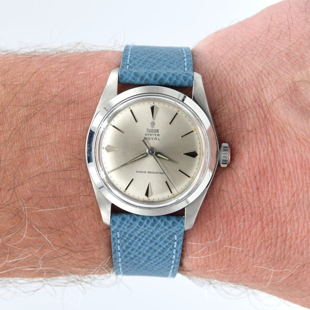 1964/65 Tudor Oyster Royal Shock-Resisting Steel Wristwatch Model 7934 in 34mm Spearhead markers