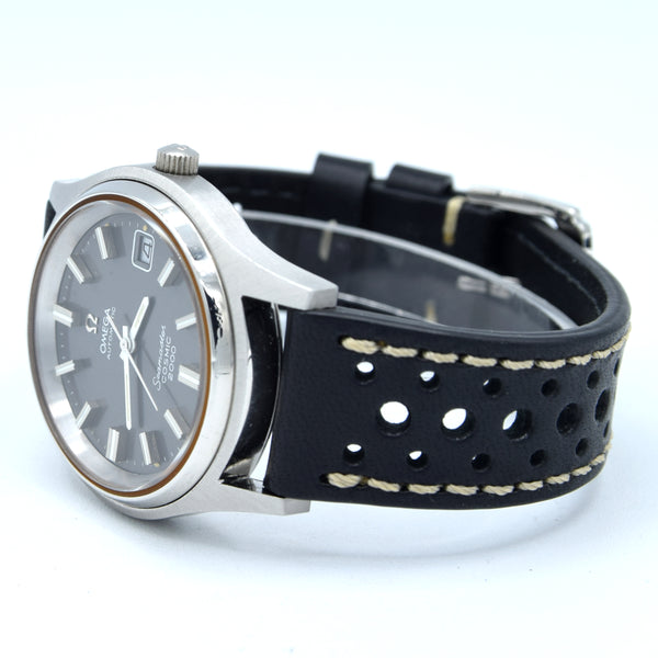 1971 Omega Large 38mm Seamaster Cosmic 2000 Automatic Date Model 166.128 with Graphite Grey dial