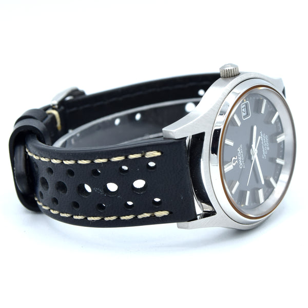 1971 Omega Large 38mm Seamaster Cosmic 2000 Automatic Date Model 166.128 with Graphite Grey dial