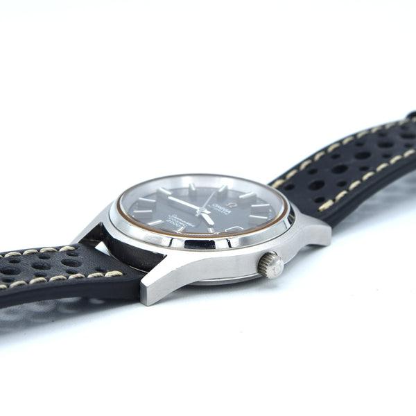 1971 Omega Large 38mm Seamaster Cosmic 2000 Automatic Date Model 166.128 with Graphite Grey dial