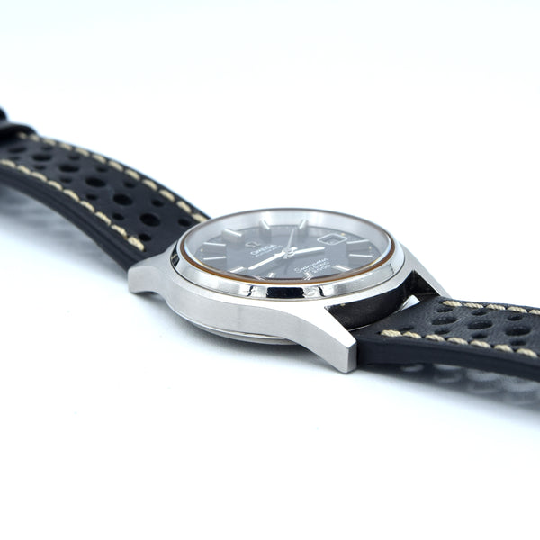 1971 Omega Large 38mm Seamaster Cosmic 2000 Automatic Date Model 166.128 with Graphite Grey dial