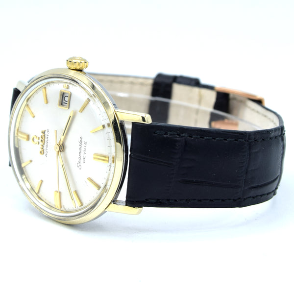 1963 Omega Automatic Seamaster De Ville Date Model 166.020 monocoque in Gold & Steel case