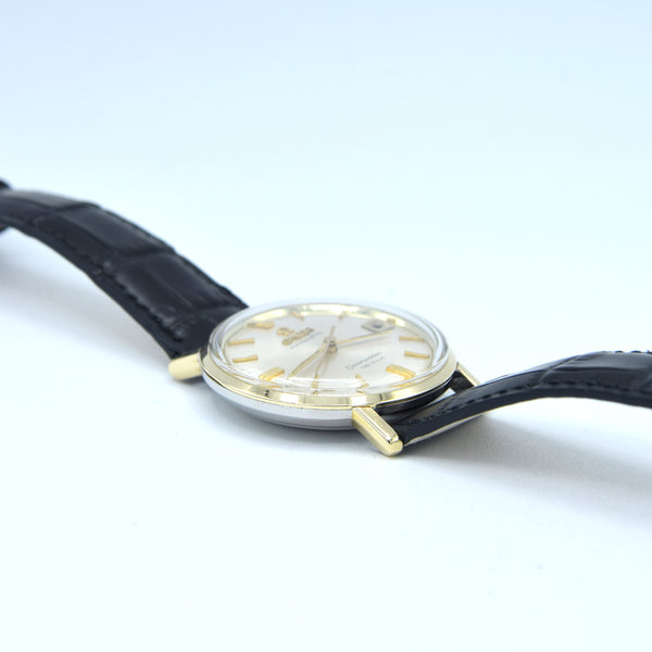 1963 Omega Automatic Seamaster De Ville Date Model 166.020 monocoque in Gold & Steel case