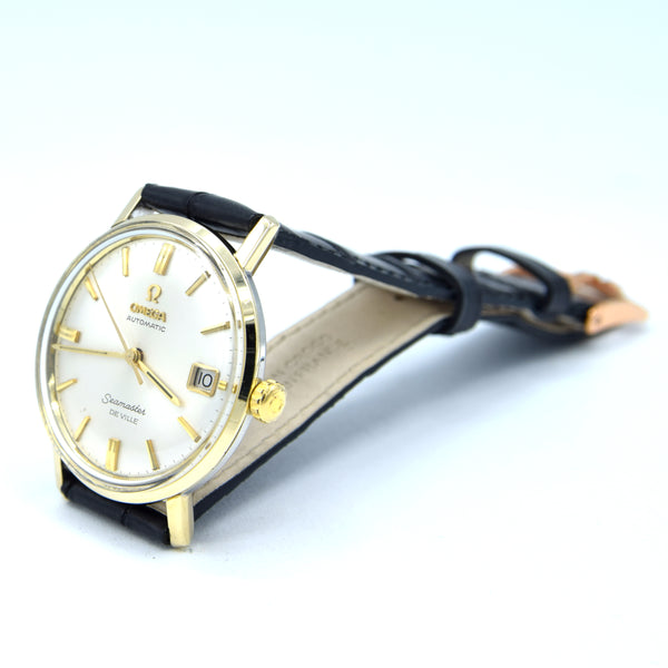 1963 Omega Automatic Seamaster De Ville Date Model 166.020 monocoque in Gold & Steel case
