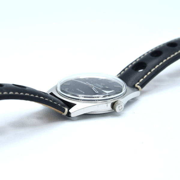 1968 Omega Geneve Automatic Date Model 166.041 original matte black dial in Steel Cal 565