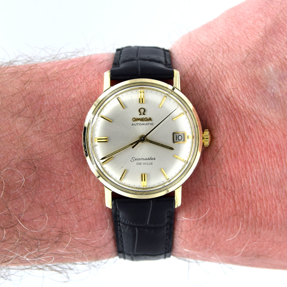 1963 Omega Automatic Seamaster De Ville Date Model 166.020 monocoque in Gold & Steel case