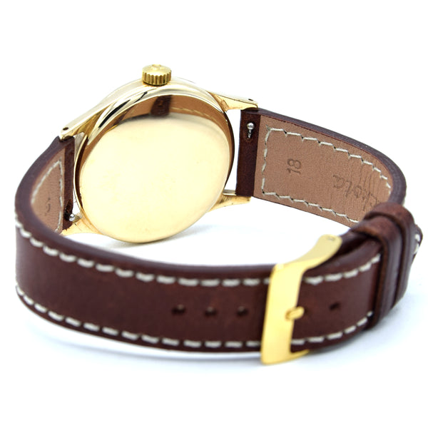 1954 Omega Manual Wind Dress Watch Model 13322 in 9ct Gold with all Arabic applied numerals