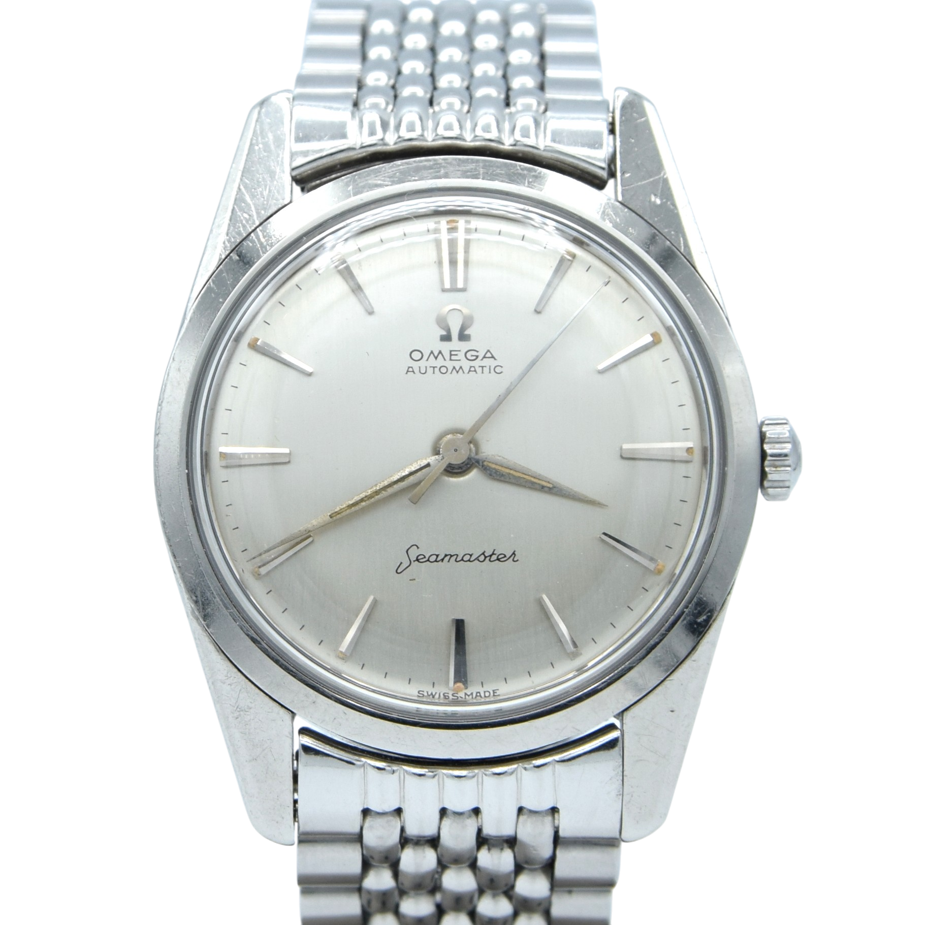 1959 Omega Seamaster Automatic Wristwatch Model 14700 in stainless steel Caliber 552