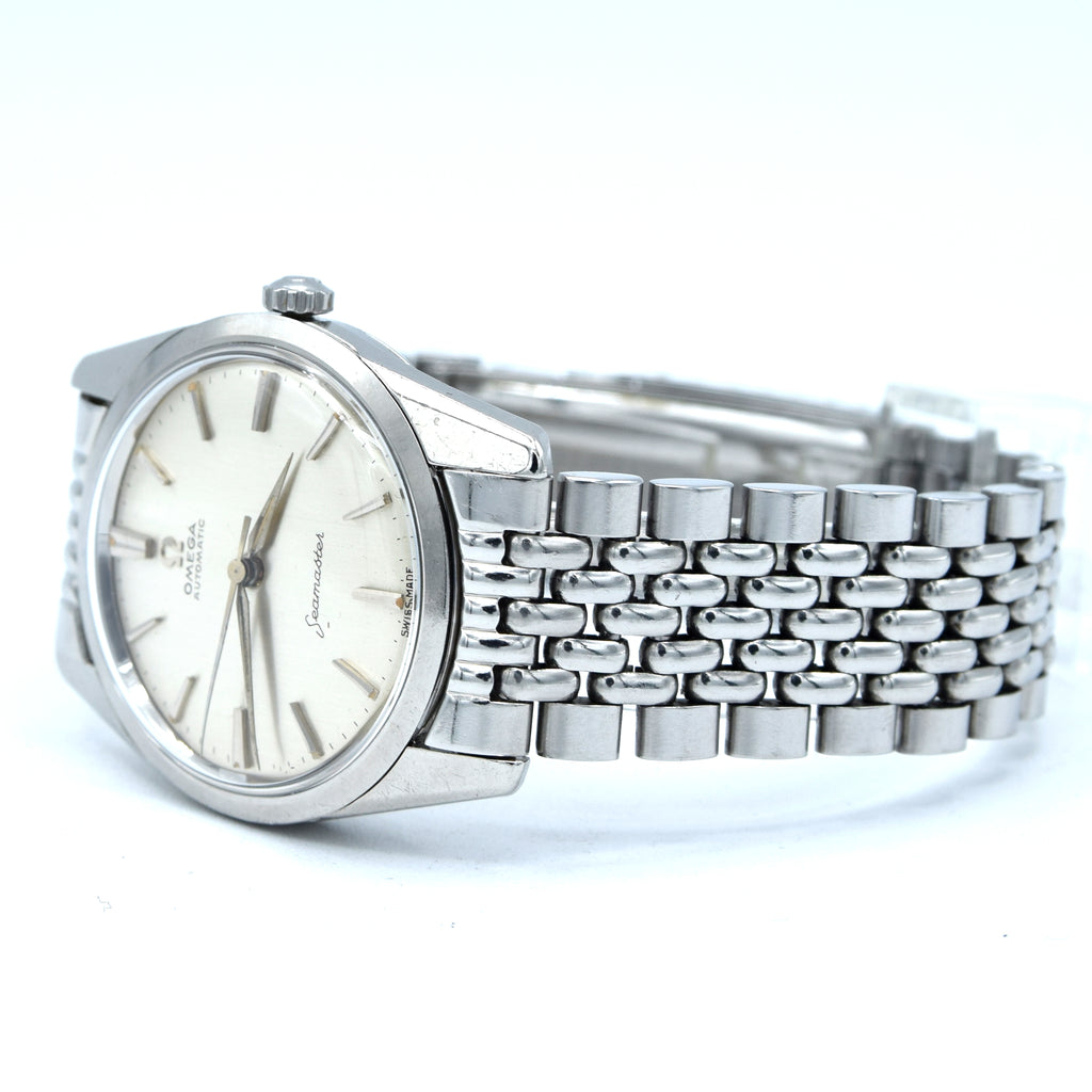 1958 Omega Seamaster Automatic Wristwatch Model 14767 with Sub Seconds Transitional Design