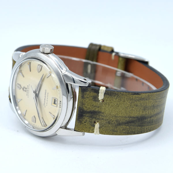 1952 Omega Seamaster one of the first bumper Automatic Date Wristwatch Model 2627-5 in steel