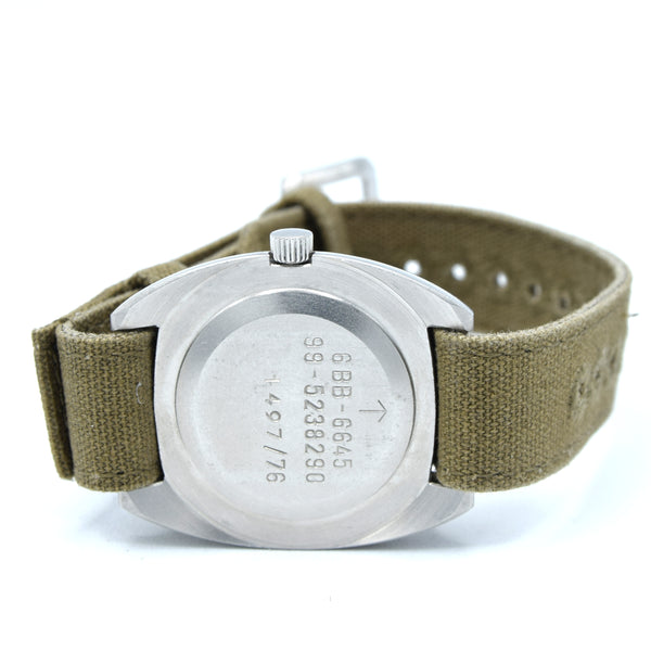 1976 Super Rare 6BB/5238290 'Lost Navigatoir Mechanical British Royal Air-force Issue Wristwatch with Hacking Seconds