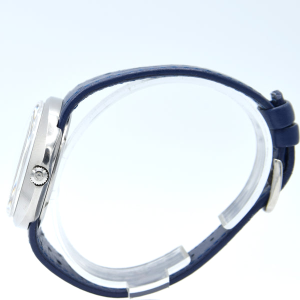 1969 Omega Geneve with Gorgeous matte grey Dial Model 135.033 in steel with strap and buckle