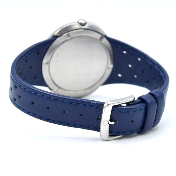 1969 Omega Geneve with Gorgeous matte grey Dial Model 135.033 in steel with strap and buckle