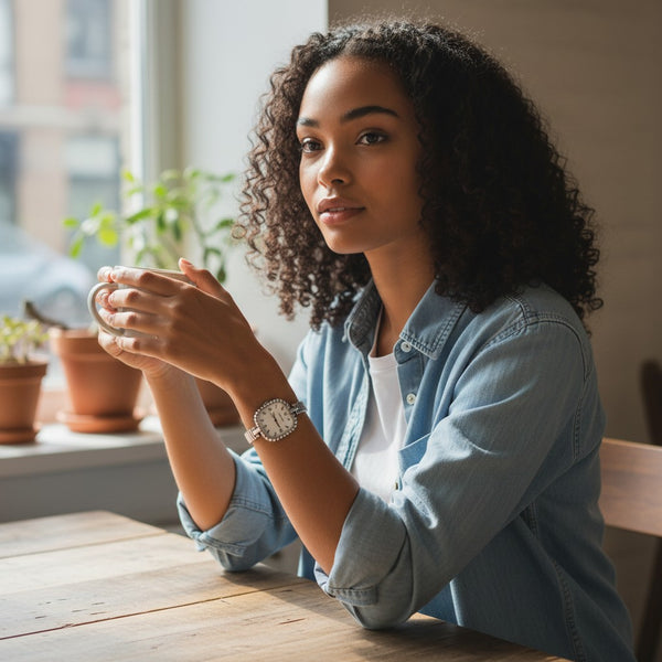 1970s New Old Stock Juvenia Ladies Solid Silver Bangle Watch – Bold Cushion Shape – Mechanical – Unused