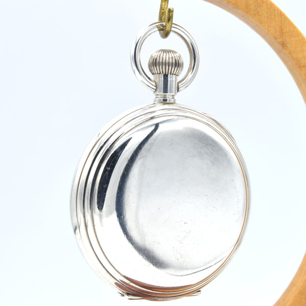 1917 Heavy Cased 2oz Solid Sterling Silver Full Hunter Pocket Watch - Retailed by Thos. Russell & Son, Liverpool