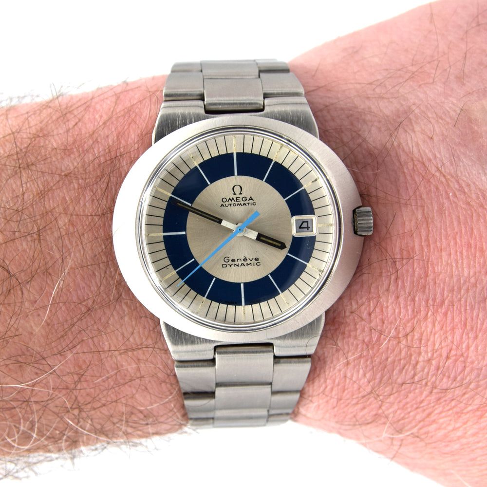 1972 Omega Geneve Dynamic Automatic Date model 166.039 Two Tone bullseye Dial Fernando Fontana
