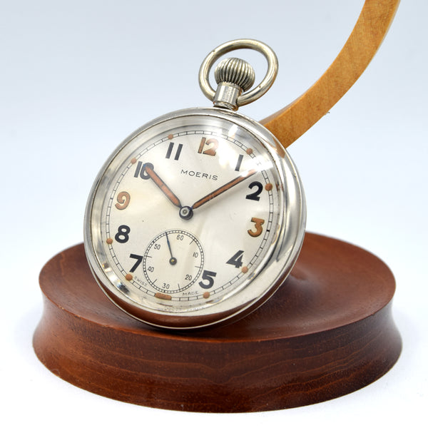 1940s Moeris G.S.T.P British Military issue Service pocketwatch WW2 Swiss Movement