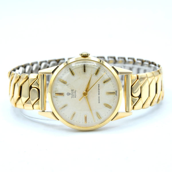 1960 Tudor Royal ‘Shock-Resisting’ – Solid 9ct Gold, Rolex-Signed Case, On Period English Excalibur Bracelet
