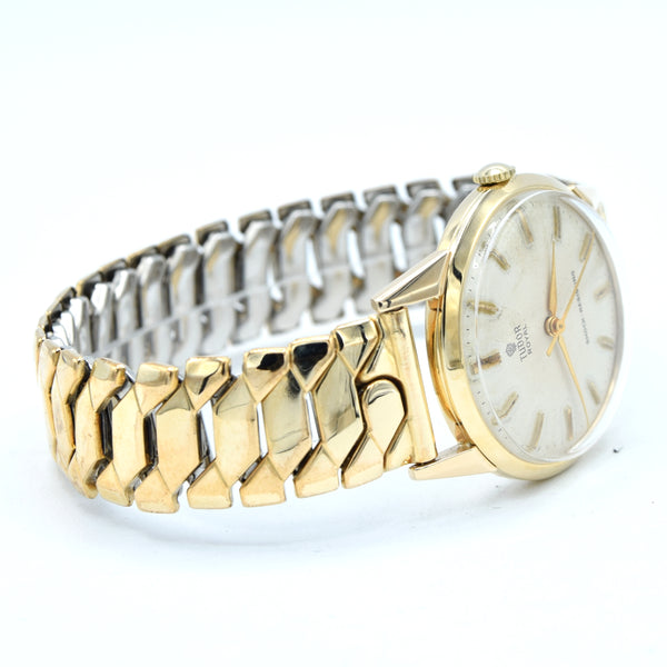 1960 Tudor Royal ‘Shock-Resisting’ – Solid 9ct Gold, Rolex-Signed Case, On Period English Excalibur Bracelet
