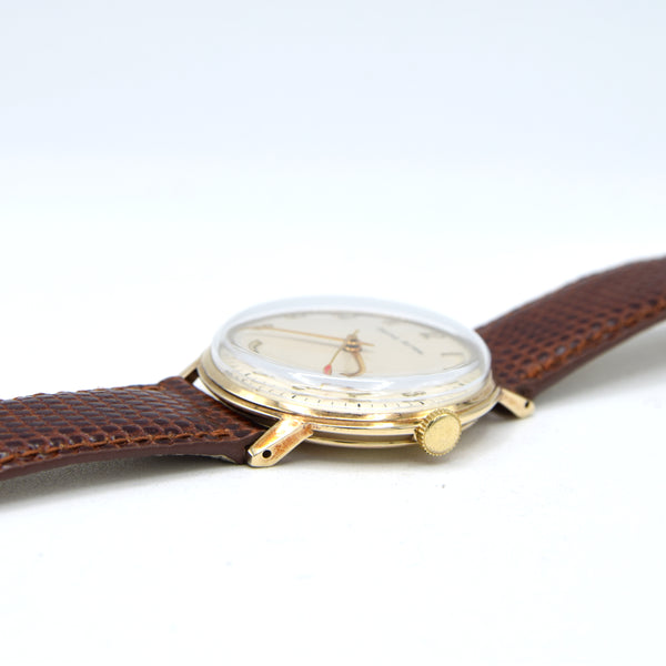 1966 Solid 9ct Gold Smiths Astral Watch – Beautiful Cream Dial with Full Applied Arabic Numerals – Fully English Made
