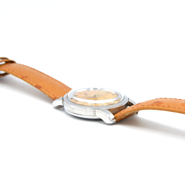 1952 unique Omega Seamaster bumper Automatic first Date Wristwatch Model 2757 - Stunning Honey patina