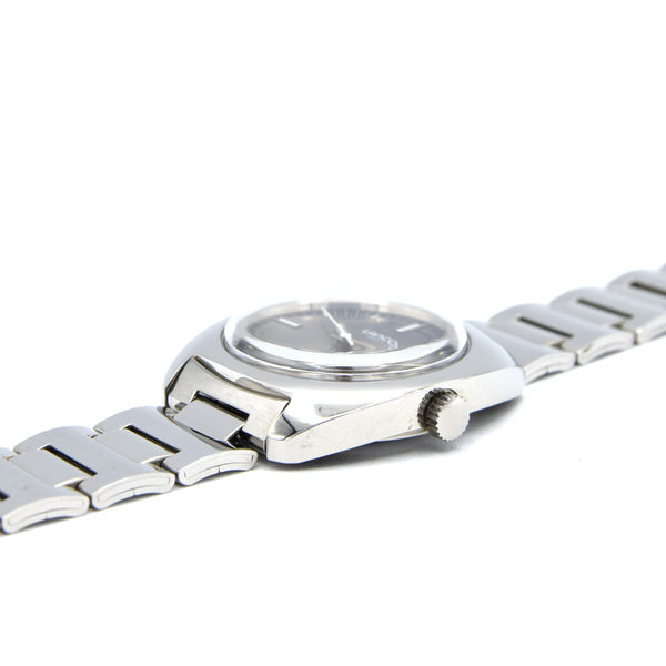 1970s Lanco Date automatic fumé dial unused watch Stainless Steel on Bracelet new old stock