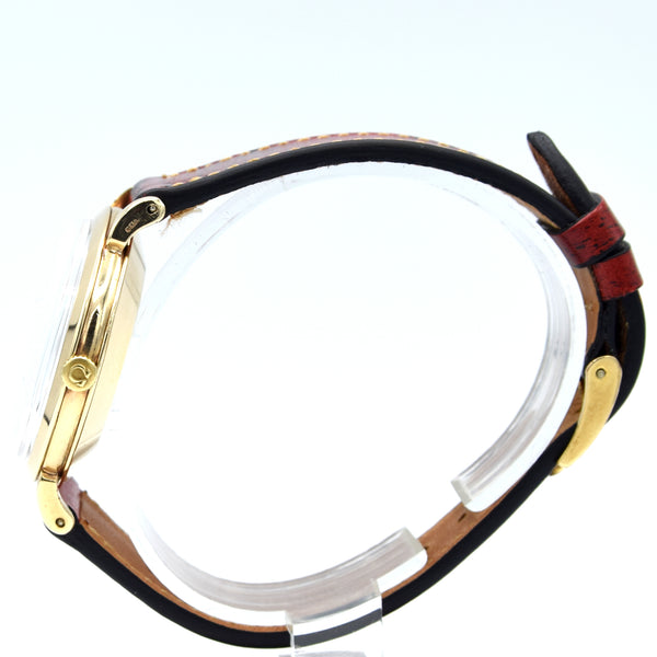 1958 All original Elegant Omega Automatic Dress Watch with Cross Hair Dial Model 13308 in 9ct Gold Cal 501