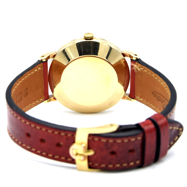 1958 All original Elegant Omega Automatic Dress Watch with Cross Hair Dial Model 13308 in 9ct Gold Cal 501