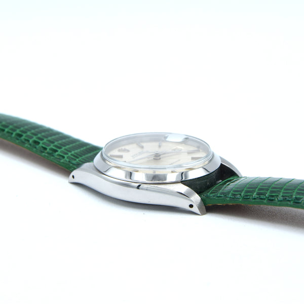 1978 Rolex Oysterdate Precision Wristwatch Model 6694 with sharp Silvered Dial in Stainless Steel Oyster Case + buckle