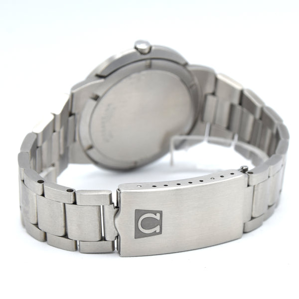 1971 Omega Geneve Dynamic Automatic with Rarer Grey bulls eye Dial 166.039 in Stainless Steel + Papers