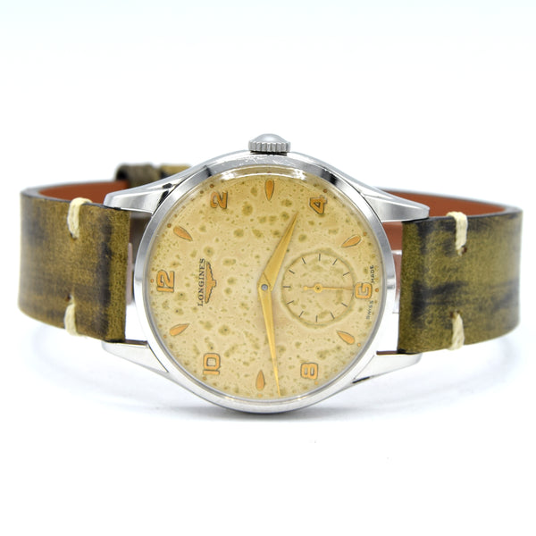 1953 Longines classic Manual Wind 35.5mm Wristwatch Model 7035-2 with renown Cal 12.68z