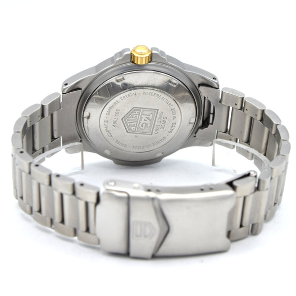 1990s TAG Heuer Date Automatic 4000 Series - 695.706K 38mm Stainless Steel on Flip-Lock Bracelet
