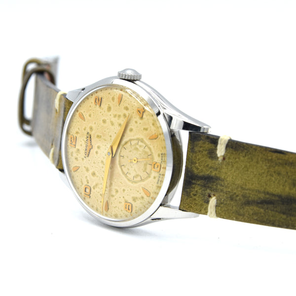 1953 Longines classic Manual Wind 35.5mm Wristwatch Model 7035-2 with renown Cal 12.68z